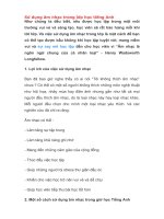 SỬ DỤNG ÂM NHẠC TRONG GIỜ HỌC TIẾNG ANH