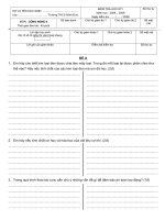 De thi HKI 2008-2009