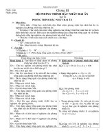 Giáo án đại số chương III