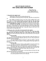 Một số vấn đề cơ bản về viết sáng kiến kinh nghiệm