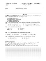 kiem tra hoc ky 1 sinh hoc 7