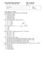 Kiểm tra Hình học 7