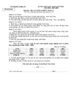 Đề thi HSG tỉnh Bảng A