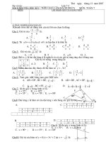 Đề kiểm tra Toán 7