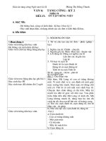 Giáo án tăng cường buổi chiều môn văn 6