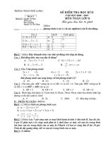 Kiểm tra Toán 8 học kì II (đề 1)