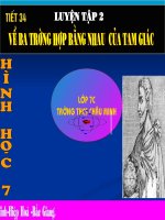 Tiet 34: Luyen tap 2 ( Hinh- Hay)