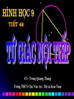 Chương III - Bài 7: Tứ giác nội tiếp