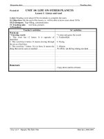 Unit 10: Life on other planets