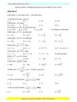 Trắc nghiệm Toán 9