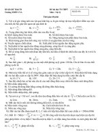 Đề,ĐA Thi thu TN THPT_VL456