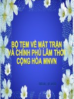 Bộ tem Mặt trận và CP lâm thời CHMNVN