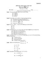 Kiểm tra Đại số 10