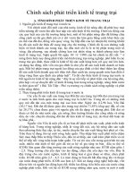 Chính sách phát triển kinh tế trang trại