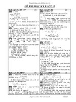 cac de thi hoc ki lop 12 ky 1 - THPT Thai phien - HP