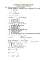 đề cương ôn toán 7