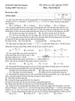 Trắc nghiệm Vật lý 12