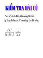 Rút Gọn Phân Thức