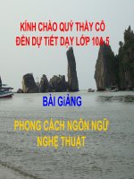 Phong cách ngôn ngữ nghệ thuật