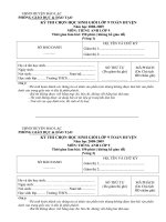 Đề Thi Tuyển chọn HSG_Cấp Huyện