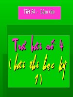 Trả bài thi học kì