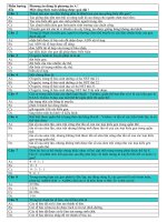 Đề kiểm tra HK I - sinh 12 CB