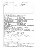 Đề kiểm tra 45 phút lớp 10, ban cơ ban