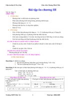 Ôn tập chưong III đại số 10