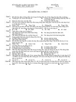 XK: KT 15 phut lop 11 - Tu truong (de 1)
