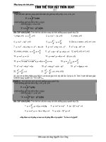 Ung dung TICHPHAN tinh the tich tron xoay