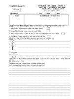 Đề kiểm tra Côbng nghệ 9 (Bài số 1 đề chẵn)