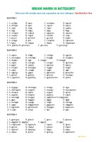 Which Sound Is Different?