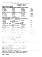 Thi HKI - HN-Amsterdam (Ban Tự Nhiên)