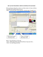 HD tạo banner trong sothink SWF quicker
