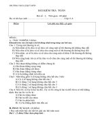 Bài kiểm tra học bồi dưỡng