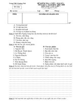 Đề kiểm tra Văn 7 (Bài số 1 đề chẵn)