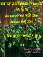 Hoi giang GDCD Lop6-Tiet24-YK