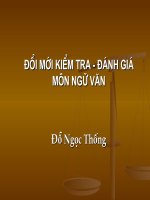 Đổi mới cách đánh giá môn Ngữ văn PTTH