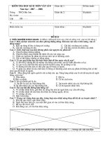 Kiểm tra Vật lý 8