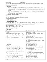 Phân tích đa thức thành nhân tử bằng cách phối hợp các phương pháp