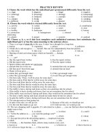 Đề ôn tập 10 nâng cao