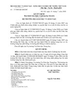 Qui định về phòng học bộ môn của BGD