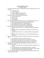 Một số câu hỏi trắc nghiệm