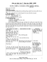 Giáo án Ngữ văn 7 - HK I