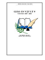 Giáo án lý 9 - đã sửa