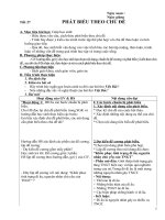 Tiết 27 - Phát biểu theo chủ đề