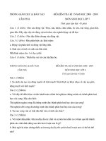 De thi hoc ki I sinh 7; 8 - tu luan