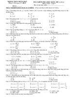 kiểm tra Toán 9 cả năm lần2