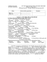 ĐỀ THI HSG KHÓI 9