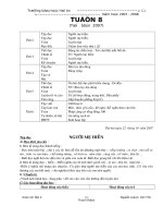Giáo án lớp 2 tuần 8